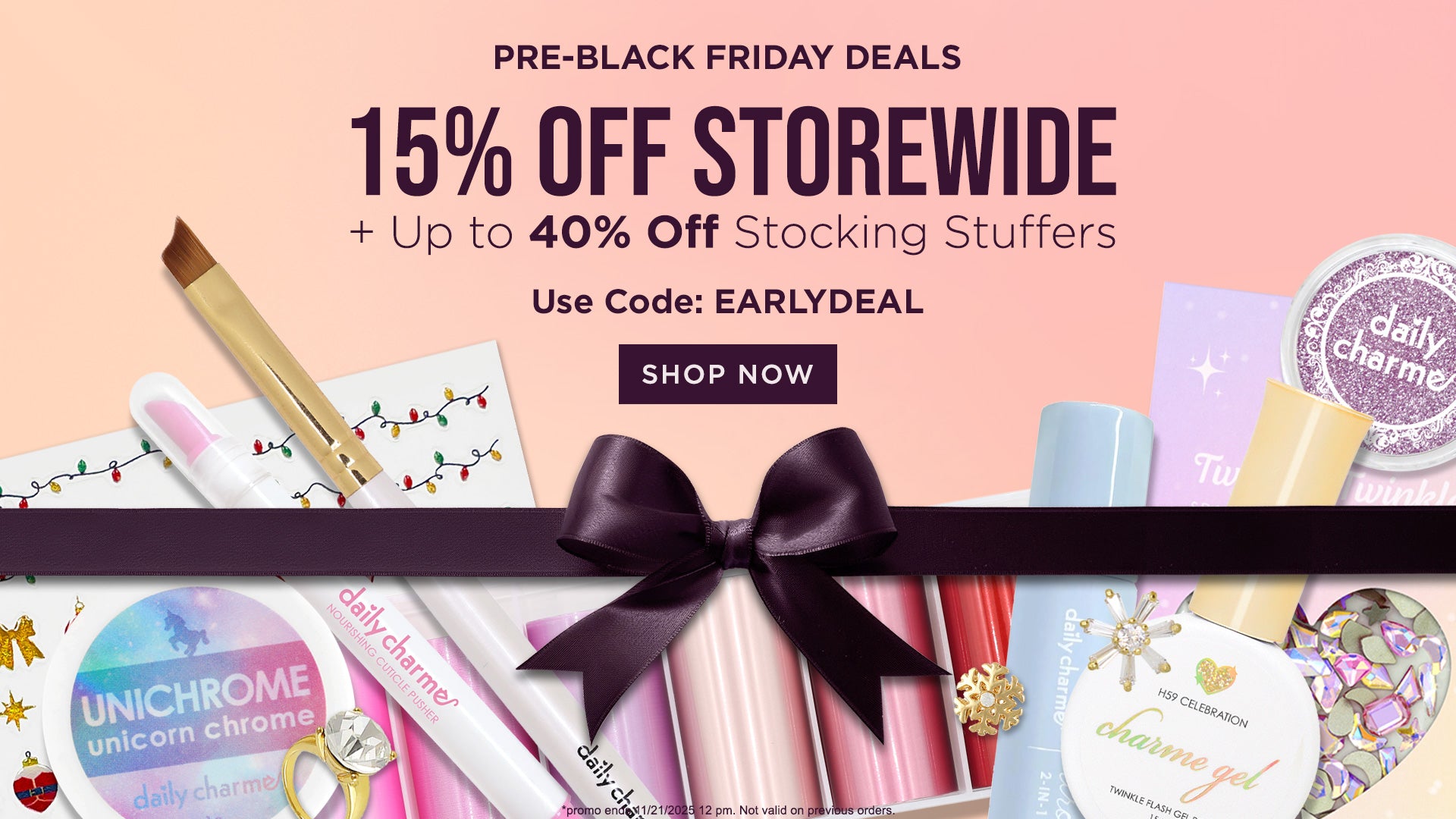 15% OFF Storewide + up to 40% OFF Stocking Stuffers