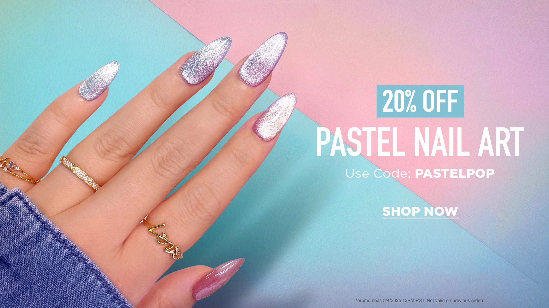 20% Off Pastel Spring Nail Art Supplies Gel Polish Decor 2025