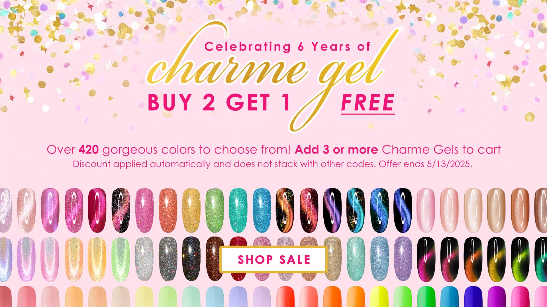 Buy 2, Get 1 Free Charme Gel