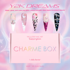 Charme Box Nail Art Mystery Subscription 2025 May Y2K Retro Cat Eye Magnetic Gel Polish Decors 