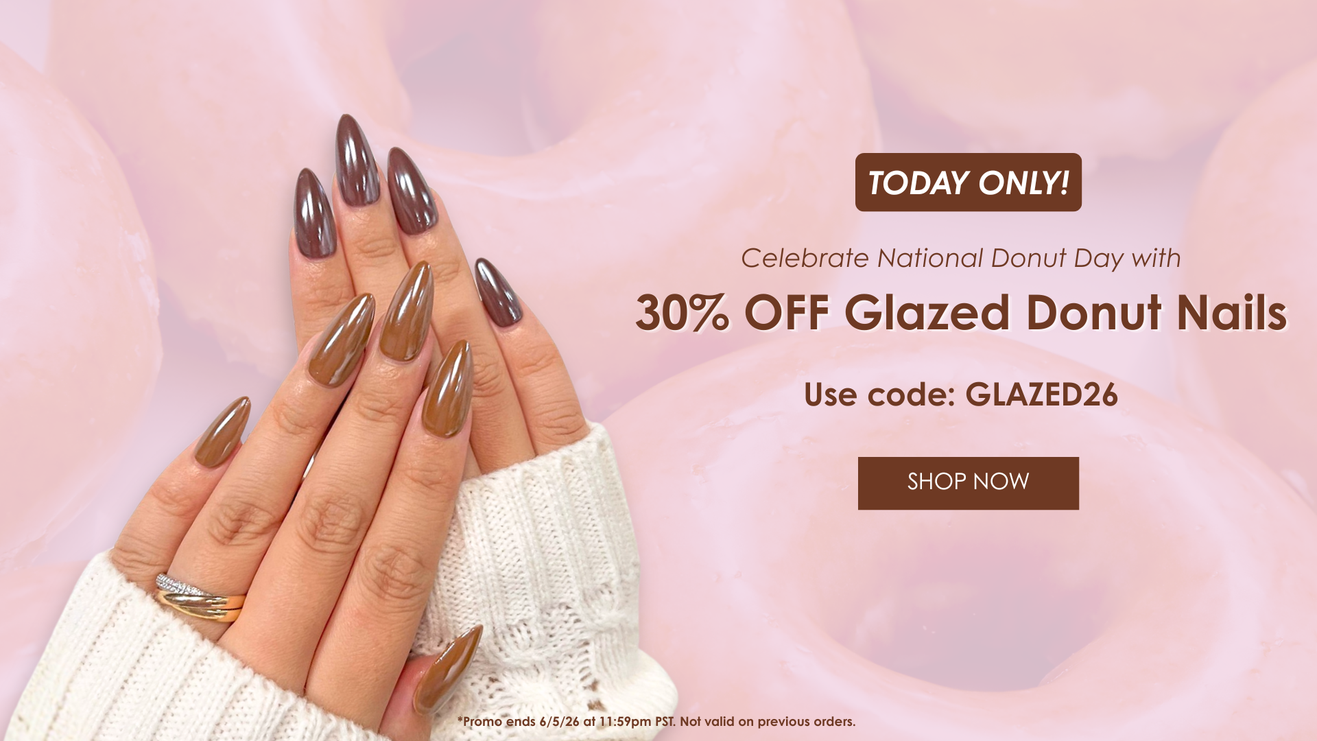 Daily Charme 30% OFF Glazed Donut Nails