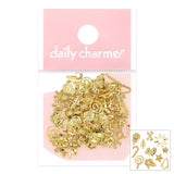 Nail Decor 3D Festive Holiday Studs Mix Gold Christmas Manicure Easy