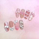 Kawaii Coquette Bow Mix / Pink Cute Nail Art Supplies 2024 Popular Styles