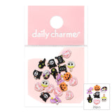 Boo Crew Resin Mix Nail Decor 3D Cute Cat Pumpkin Jack O Lantern Grim Reaper 