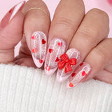 Ribbon Bow Resin Cabochon Mix Nail Art Decor Coquette Ballet Core Cute Valentines Spring Love