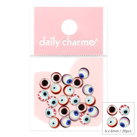 3D Halloween Nail Design Decor Monster Eyeball Cabochon Mix Bloody Spooky