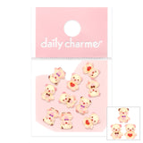 Sweetheart Teddy Resin Cabochons Mix Bear Kawaii Cute Adorable Plush Red Heart Nail Art 