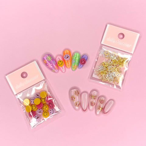 Kawaii Resin Cabochon Mix / Smiley Vibes  Y2K Nail Decor Charms Cute Faces