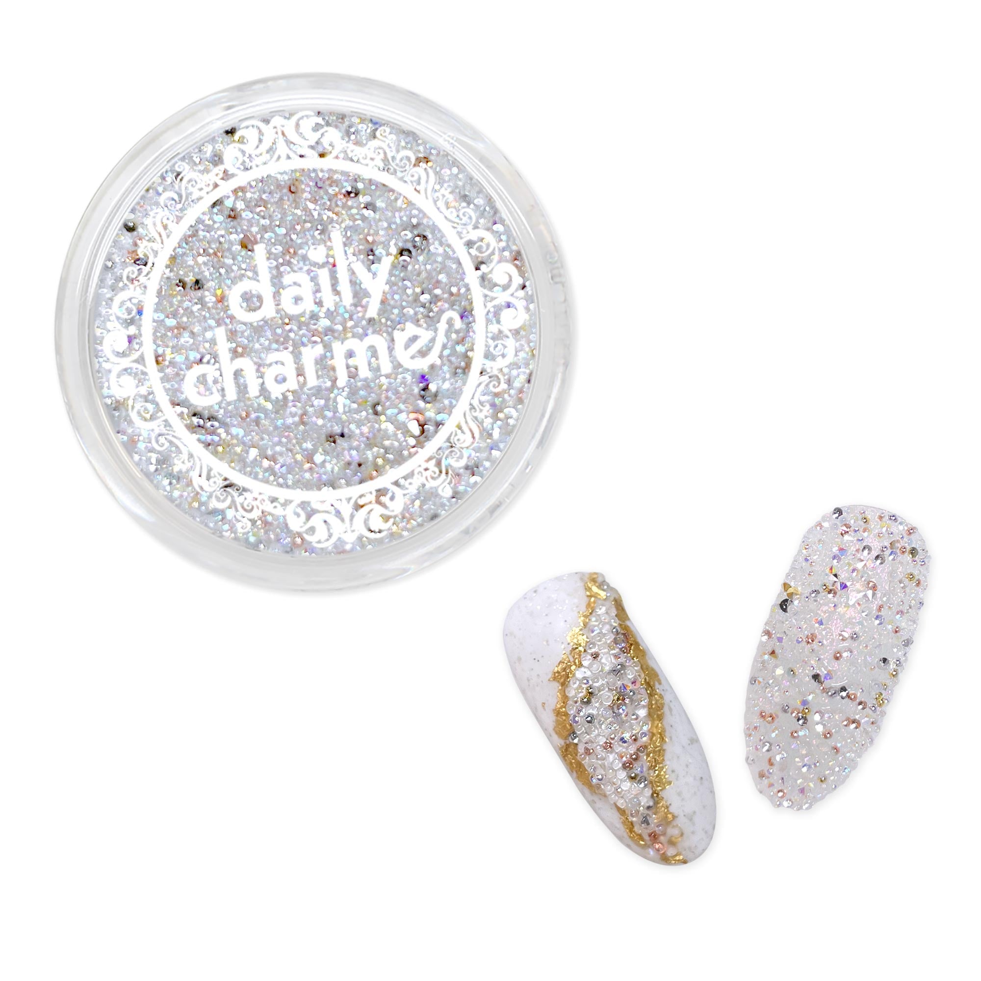 Charme Crystal Sparkle Pixie / Aurora Sands Nail Art Decor AB Rainbow Iridescent Summer