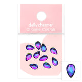 Charme Crystal Pear Flatback Rhinestone / Volcano Blue Purple Nail Art Supply