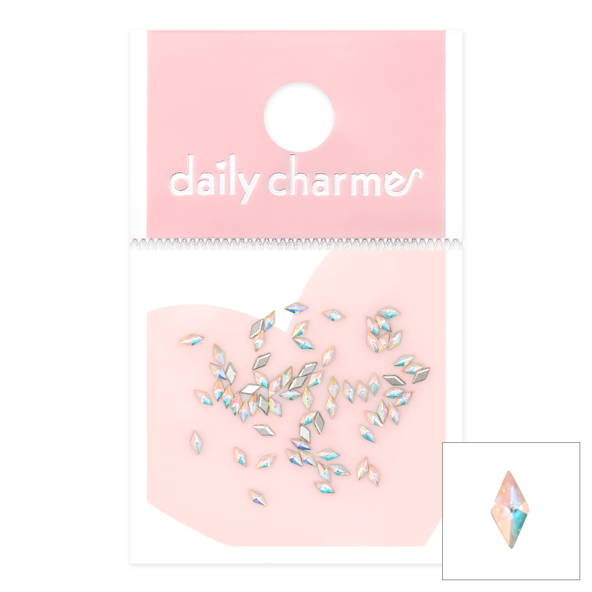 Charme Crystal Mini Rhombus Flatback Rhinestone / AB