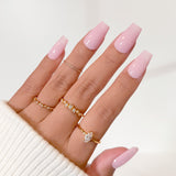 Charme Gel Extension Tips / Ballerina / Short / Matte Clear