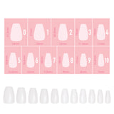 Charme Gel Extension Tips / Ballerina / Short / Matte Clear Soft Gel X