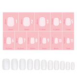 Charme Gel Extension Tips / Squoval / Short / Matte Clear Soft Gel X