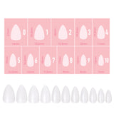 Charme Gel Extension Tips / Stiletto / Extra Short / Matte Clear Soft Gel X