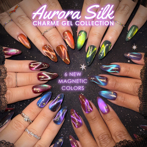 Charme Gel Aurora Silk Cat Eye Collection / 6 Colors