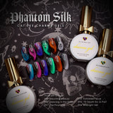 Charme Gel / Cat Eye E89 Haunting Melody Burgundy Maroon Blue Magnetic Shine Nail Polish Dark Halloween