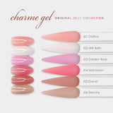 Charme Gel Original Jelly Collection / 6 Colors Milk Bath Pink Beige French Tip Nail Polish Sheer