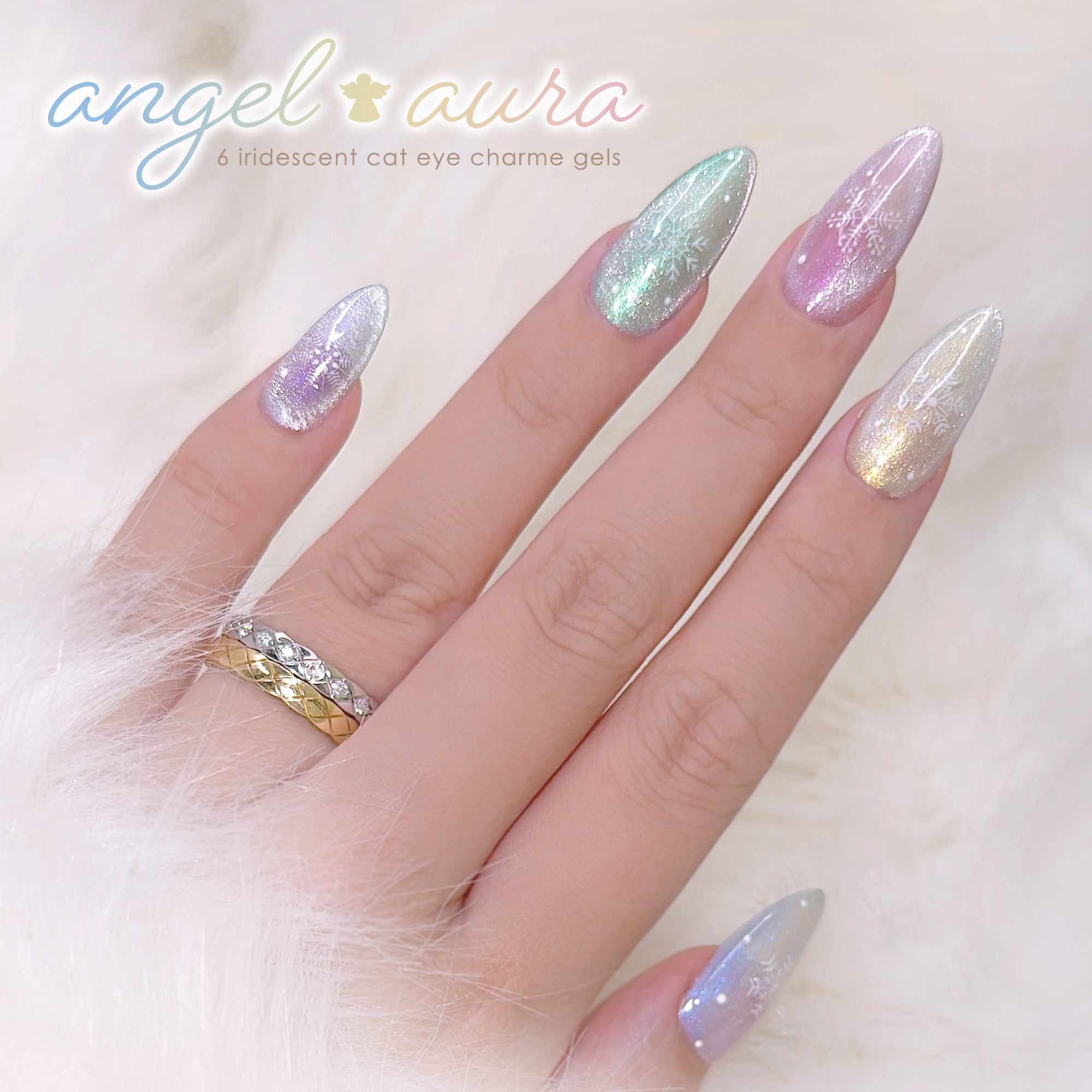gel nails with gems