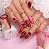 Nail Polish Magnetic Pink Red Charme Gel Love Song Cat Eye Collection Valentine's Day