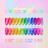 Charme Gel Nail Polish / Neon Cat Eye N41 Atomic Pink Hot Pink Summer Rainbow Barbie