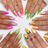 Charme Gel Nail Polish / Neon Cat Eye N41 Atomic Pink Hot Pink Fuchsia Summer Rainbow Barbie Dragonfruit