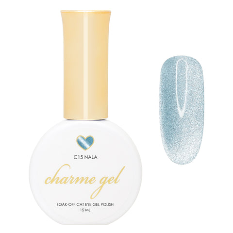 Charme Gel / Cat Eye C15 Nala Ocean Blue Turquoise Velvet Magnetic Nail Polish