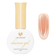 Charme Gel / Cat Eye C48 Cataloupe Orange Magnetic Nail Polish