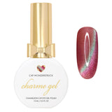 Charme Gel / Cat Eye C49 Wonderstruck Magnetic Nail Polish Red Berry Burgundy Green Teal Chameleon Silk Fine Pigment