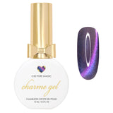 Charme Gel / Cat Eye C50 Pure Magic Purple Pink Magnetic Nail Polish Chameleon Aurora Borealis Silk Shine