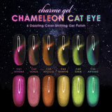Charme Gel / Cat Eye C61 Athena Fuchsia Pink Copper Polish Nail Art Galaxy