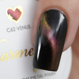 Charme Gel / Cat Eye C62 Venus Pink Gold Polish Cateye Nail Art