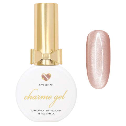 Charme Gel / Cat Eye C91 Dinah Warm Beige Magnetic Nail Polish Coquette Neutral Soft
