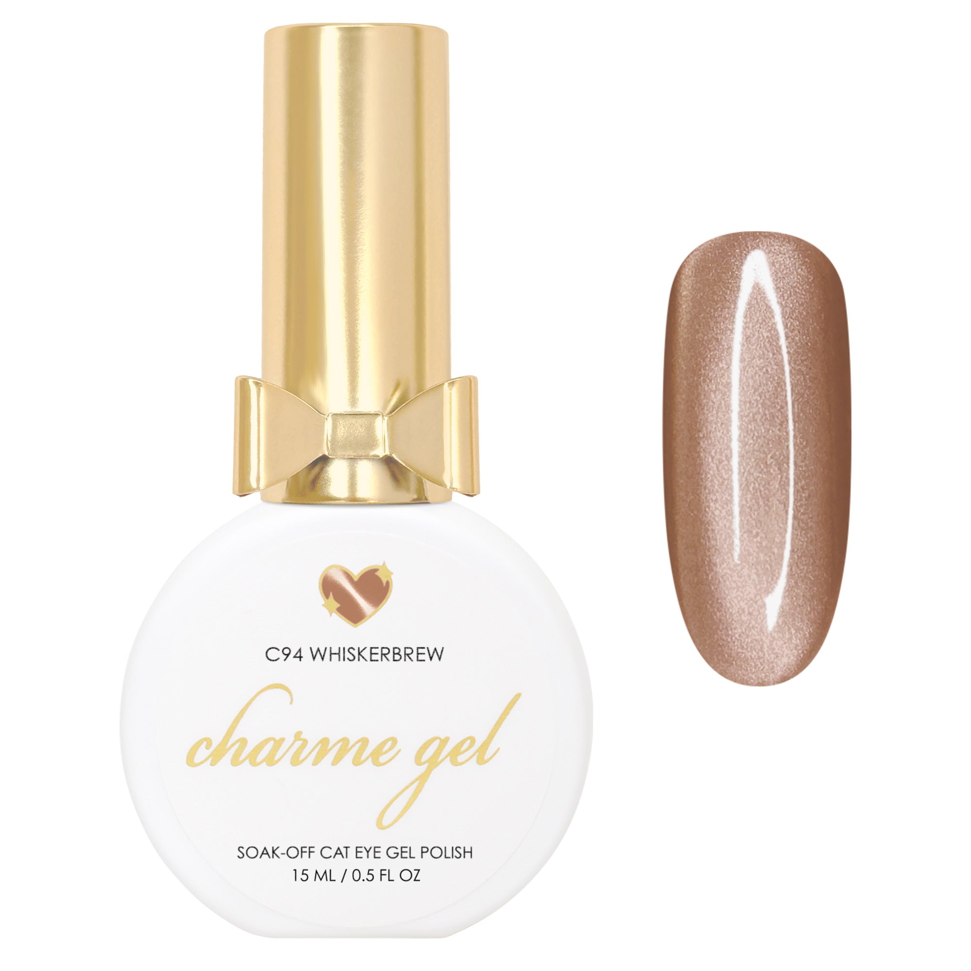 Charme Gel / Cat Eye C94 Whiskerbrew Brown Fall Magnetic Nail Polish Color Trendy 2024 Coffee