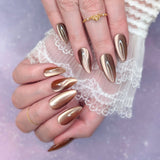 Charme Gel / Cat Eye C96 Enchantail Caramel Brown Magnetic Nail Polish Dark Beige Cottagecore