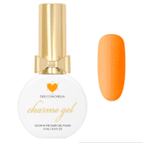 Charme Gel Polish / Glow in the Dark D03 Coachella Orange Yellow Fun Neon Nail Polish