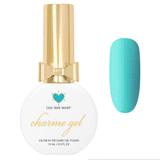 Charme Gel Polish / Glow in the Dark D06 Time Warp Neon Turquoise Blue Rave Nail Polish