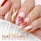 Charme Gel / Cat Eye E01 Rosélicious Satin Silk Light Pink Magnetic Gel Nail Polish 