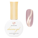 Charme Gel / Cat Eye E09 Life in Pink Jelly Golden Magnetic Nail Polish