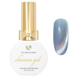Charme Gel / Cat Eye E19 Chillax Mode Blue Holo Holographic Silk Magnetic Nail Polish Cool Genz Y2K