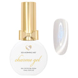 Charme Gel Nail Polish Cat Eye E25 Morning Mist Magnetic White Silver Color Blue Shimmer Shine Clean Girl Trend