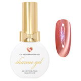 Charme Gel Nail Polish Cat Eye E26 Mediterranean Kiss Ruby Red Magnetic Color Blue Shimmer Shine Summer Trend
