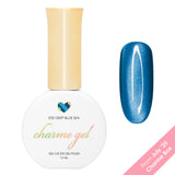 Charme Gel Cat Eye E30 Deep Blue Sea Magnetic Nail Polish Silk Fine Quality Ocean Aquarium 