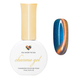 Charme Gel / Cat Eye E36 Under The Sea Blue Yellow Orange Chameleon Magnetic Nail Polish Color Shifting