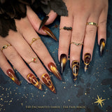 Charme Gel Nail Polish Magnetic Golden Magic Cat Eye Collection / 6 Colors Halloween Wizardly Mysterious Color Trend