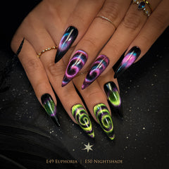 Charme Gel Cat Eye Nail Polish E50 Nightshade Magnetic Green Purple Blue Red Color Shifting Joker