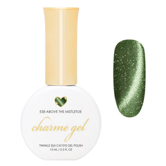 Charme Gel / Cat Eye E58 Above the Mistletoe Green Nail Polish Holiday Magnetic Trend Viral