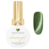 Charme Gel / Cat Eye E58 Above the Mistletoe Green Nail Polish Holiday Magnetic Trend Viral
