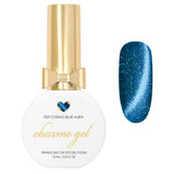 Charme Gel / Cat Eye E59 Cosmo Blue Aura Nail Polish Magnetic Holiday Galaxy Royal Blue Twinkle