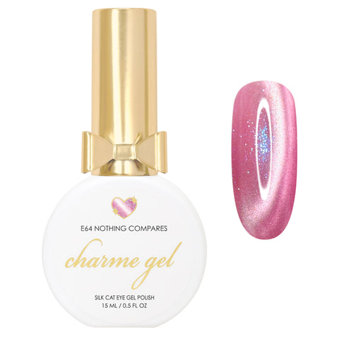 Cat Eye Nail Polish Pink Blue Shimmer Valentine's Day Charme Gel / Cat Eye E64 Nothing Compares